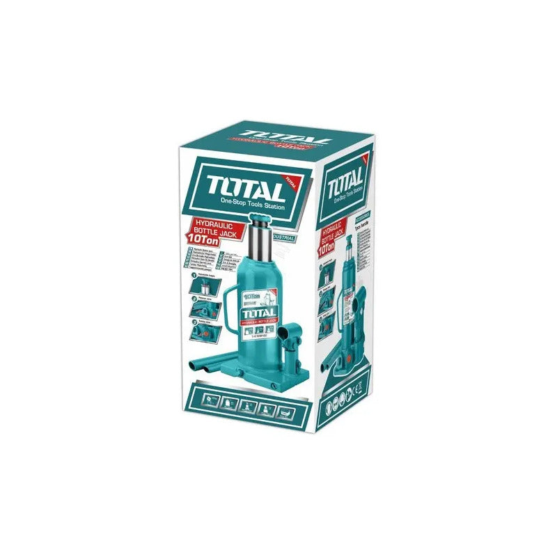Gata Hidráulica Tipo Botella 10t Total Tools
