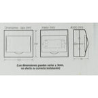 Tablero Eléctrico Sobrepuesto Lexo Electric 8 Puestos Ip41 125a