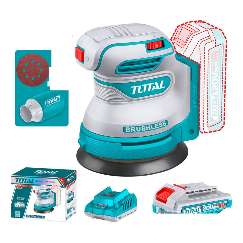 Lijadora Roto Orbital Total Trosli20021 Turquesa 50/60hz
