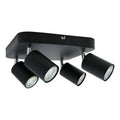 Foco Cuadrado Deco Plus 4xgu10 Color Negro Negro