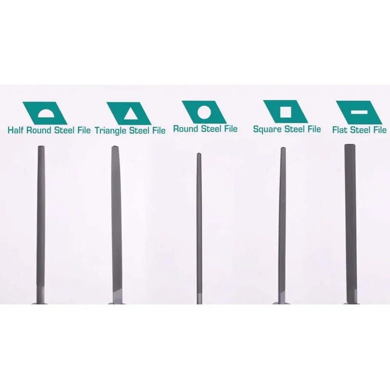Kit Set Juego De Limas De Acero 5 Piezas 8 Pulgadas Total