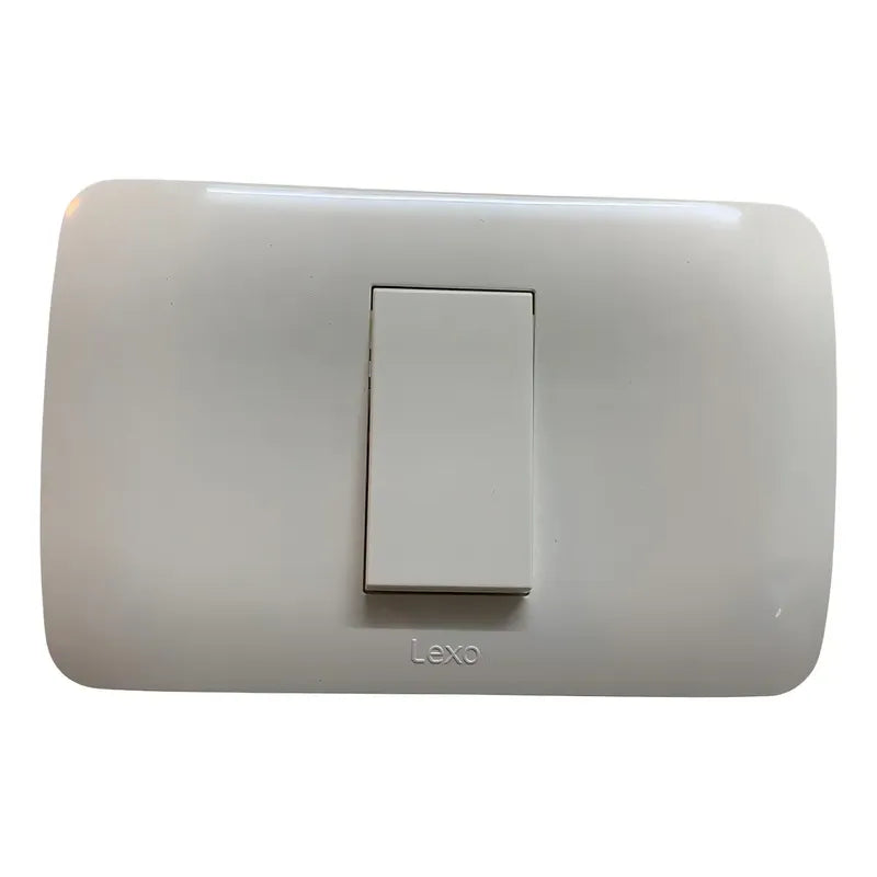 Interruptor Simple Lexo 9/12 Blanco 10a Armado Certificado Sec 10 A 220v