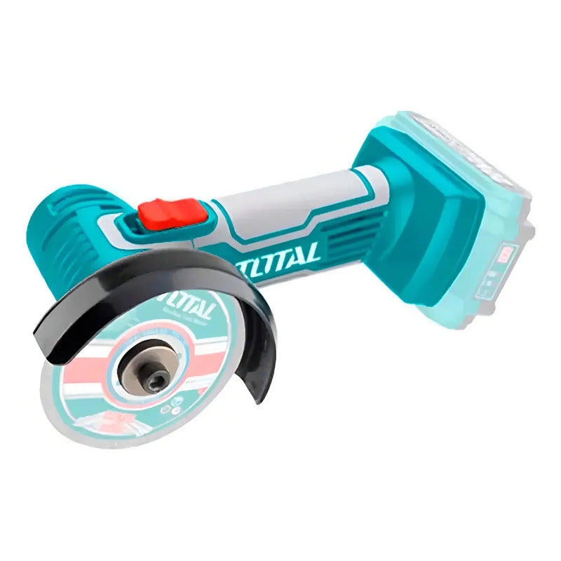 Mini Cortador Industrial + Bat 2ah + Carg + 7 Discos Total Color Pantone 322c Frecuencia 50 60hz Tagli76012 Turquesa