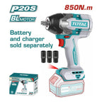 Llave De Impacto 20v 850nm Total / Tiwli20851 Turquesa 18v