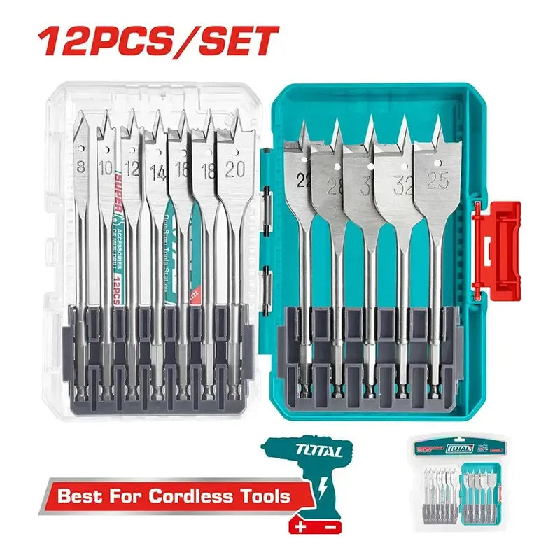 Set Brocas Paleta 12 Piezas Total Tools Tacsdl1206