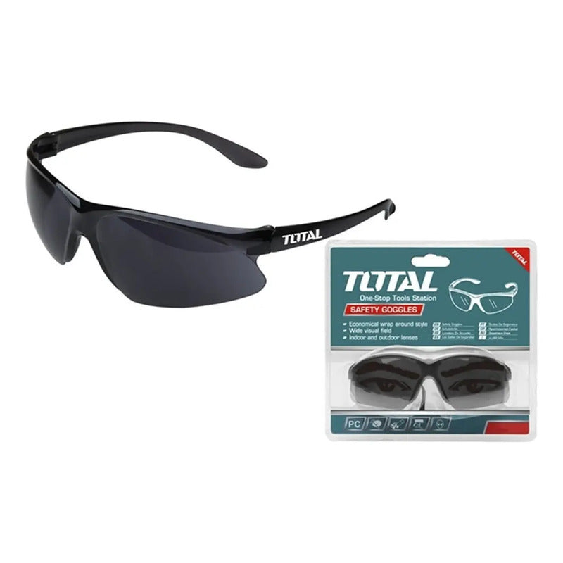 Lentes Gafas Antiparras Oscuras De Seguridad Total Tsp307
