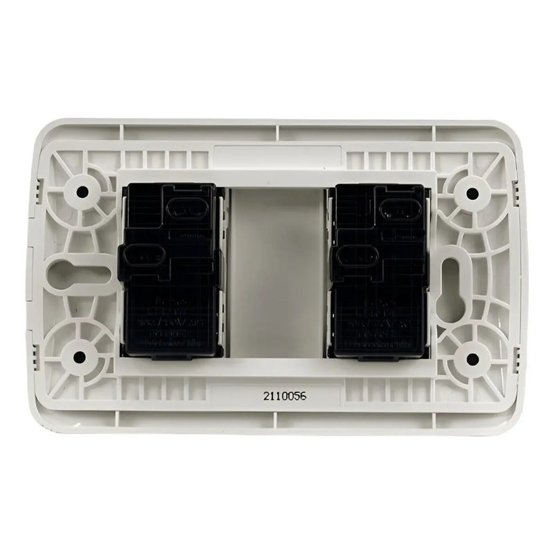 Interruptor Doble 9/15 Lexo Blanco Armado 10a Certificado Sec Para Instalaciones Eléctricas Residenciales Y Comerciales 10 A 220v