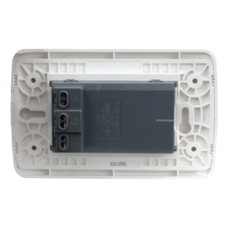 Enchufe Triplex Lexo Blanco 10 16a Toma Corriente Triple Segura Y Resistente Para Instalaciones Eléctricas Domiciliarias