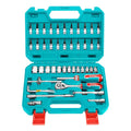 Juego De Dados Industrial 46 Piezas Cr-v Total Turquesa