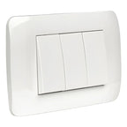 Lexo Interruptor Triple 9/32 Blanco Armado 250v Certificado Sec Alta Calidad Para Uso Doméstico Y Profesional 220v