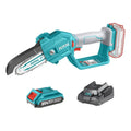 Mini Motosierra De Mano Inalámbrica Total Tgsli20581 Turquesa 5 Pulgadas 130mm Jardín Poda Con 1 Batería 2.0ah Litio-ion Y Cargador