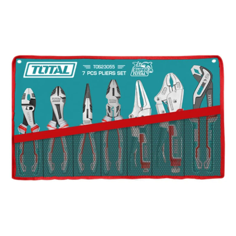 Set De 7 Alicates Marca Total Tos23055