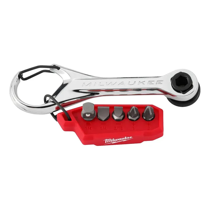 Mini Chicharra Milwaukee 7 En 1 Multi Punta Tipo Llavero 48- Cromado