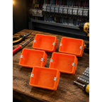 Caja Derivación Tabiquería Color Naranjo 105 X 60 Mm Naranja