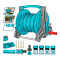Manguera De Pvc 1/2 X 20mt + Accesorios Total Thhr20124 Color Turquesa