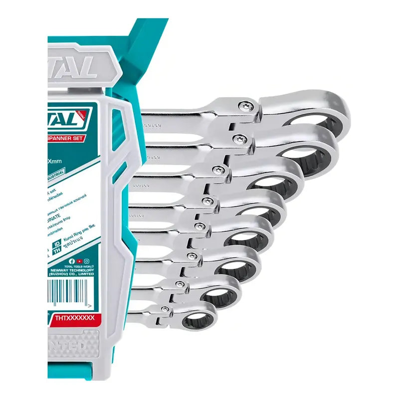 Set Llaves Punta Corona C/chicharra Total Tools Tht103rk166 Gris
