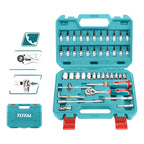 Set De Bocallaves Tubos 46 Piezas Tht141462 Total Enc 1/4 Color Azul Petróleo Turquesa