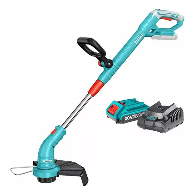 Orilladora Inalámbrica + Batería + Cargador Total Tgtli20301 Color Turquesa