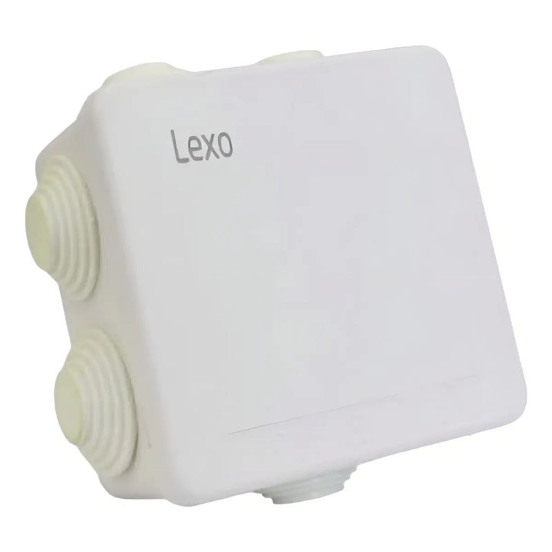 Caja Estanca Ip55 Lexo Electric Pvc Blanca 85x85x50mm Cono Conexiones Eléctricas Blanco