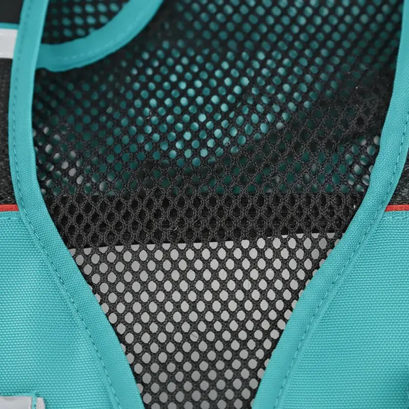 Bolso Portaherramientas Total Ttvt16025 Color Turquesa De Poliéster Malla De Aire