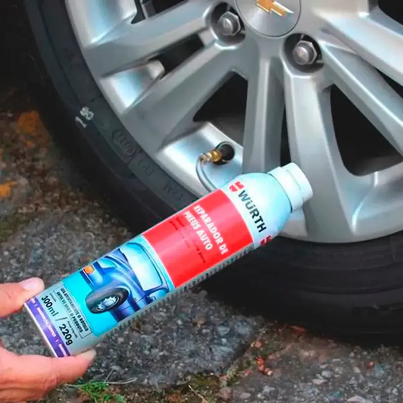 Spray Repara Pinchazos Neumaticos Wurth 300ml Automotriz