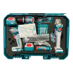 Kit Total 20v Taladro Amoladora Y Llave De Impacto 2 Bateria