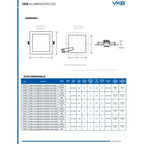 Foco Panel Led Cuadrado Vkb De 24w Para Techo Con Luz Blanca Fría Cuadrado/ Luz Blanca Fria 6000k