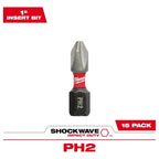 Set De 15 Puntas De Impacto Milwaukee Ph2 X 25mm