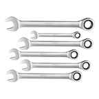 Set De 6 Llaves Combinadas Con Criquet 8-17mm Tht102rk566 Color Turquesa