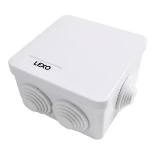 Caja Estanca Ip65 Termoplástico 2 Conos 100x100x70mm Lexo Variación Tamaño Único Multicolor