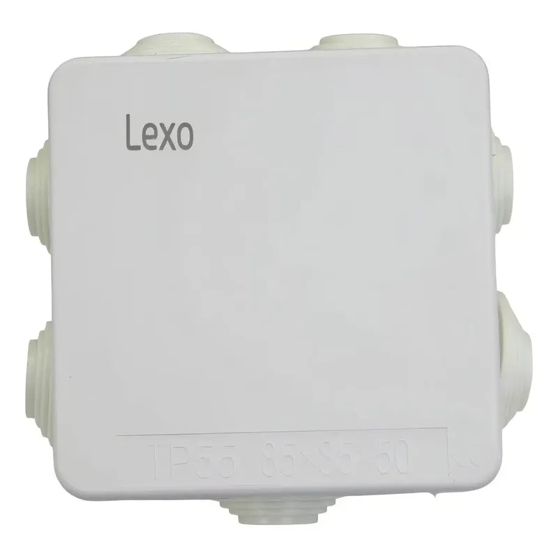 Caja Estanca Ip55 Lexo Electric Pvc Blanca 85x85x50mm Cono Conexiones Eléctricas Blanco