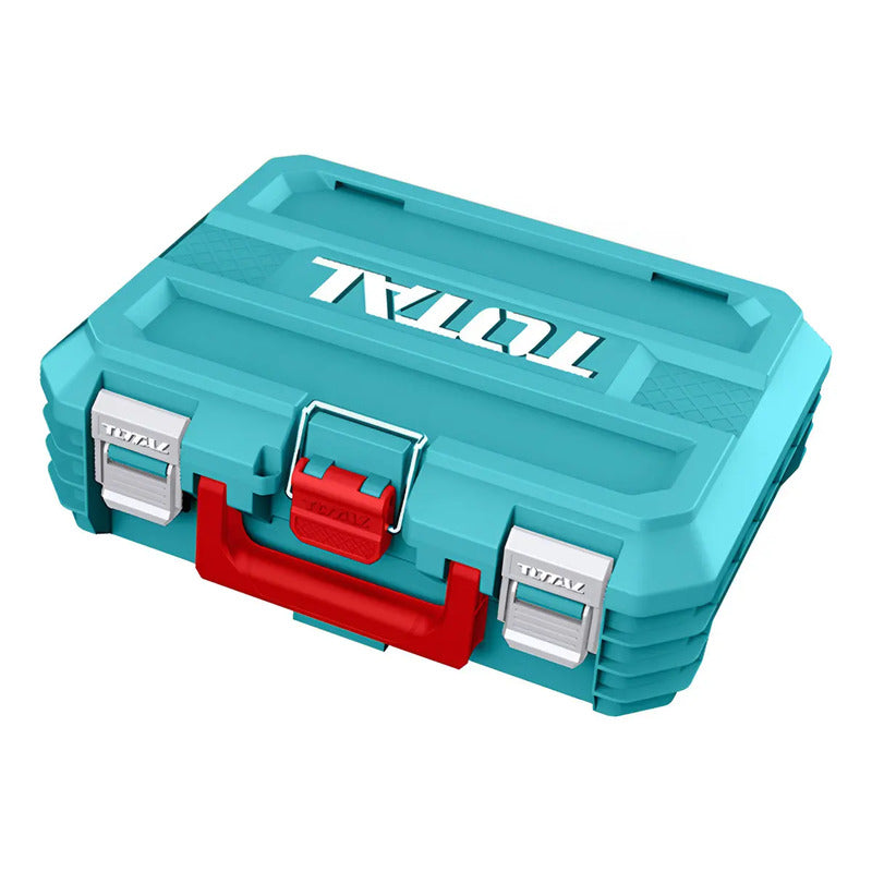Caja Maleta De Herramientas 19 Pulgadas Apilable Total Unico Turquesa