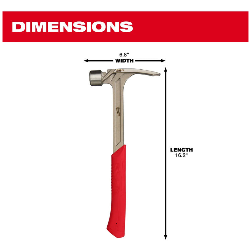 Martillo Encuadre Cara Fresada 28oz 48-22-9029