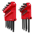 Juego De Llaves Allen Milwaukee 9pc Métrico Punta Esférica Rojo