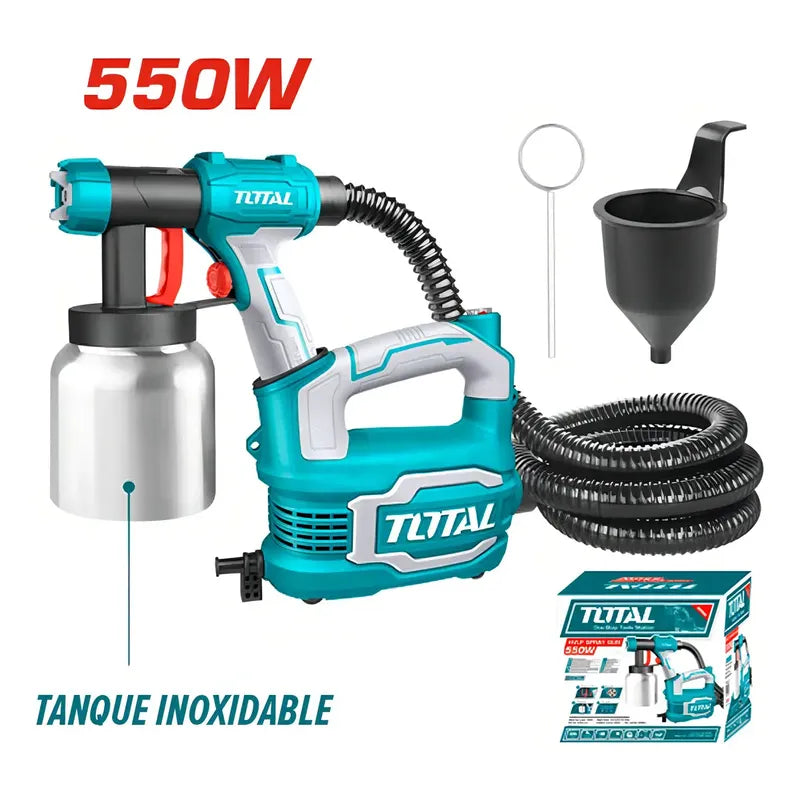 Pistola Pintar Con Base Industrial 550w R/metálico Total Verde