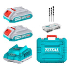 Taladro Percutor Brushless 20V 76Nm Total TIDLI20768 Industrial + 2 Baterías