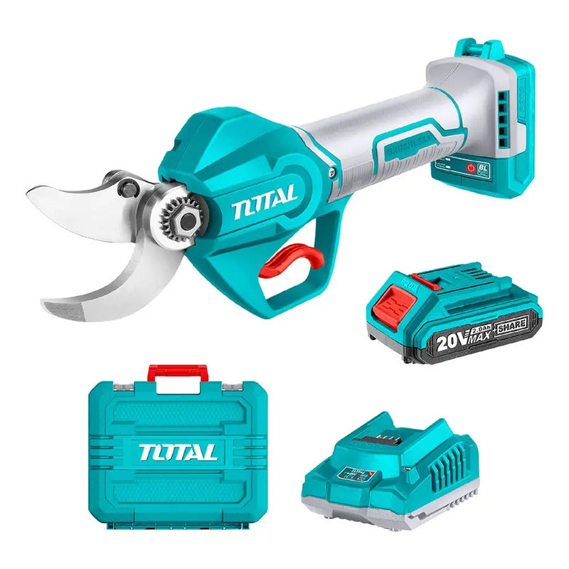 Tijera De Poda Inalámbrica Total 20v Tssli203083 Turquesa