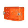 Caja Derivación Tabiquería Color Naranjo 105 X 60 Mm Naranja