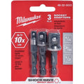 Set 3 Adaptadores Para Dado De Impacto Milwaukee 1/4-3/8-1/2