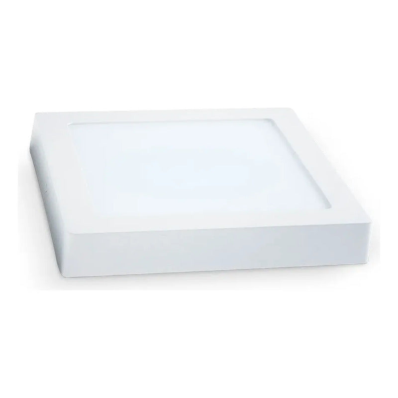 Panel Led Cuadrado Sobrepuesto 12w 6000k Blanco