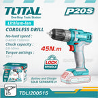 Atornillador De Impacto + Taladro Total Color Azul Petróleo 20v