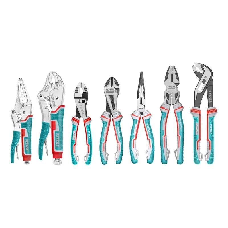 Set De 7 Alicates Marca Total Tos23055