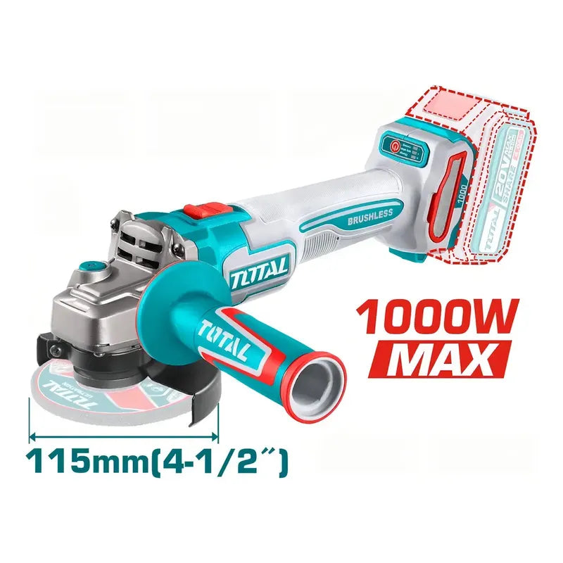 Kit Taladro + Galletera Esmeril + Rotomartillo 20v Total