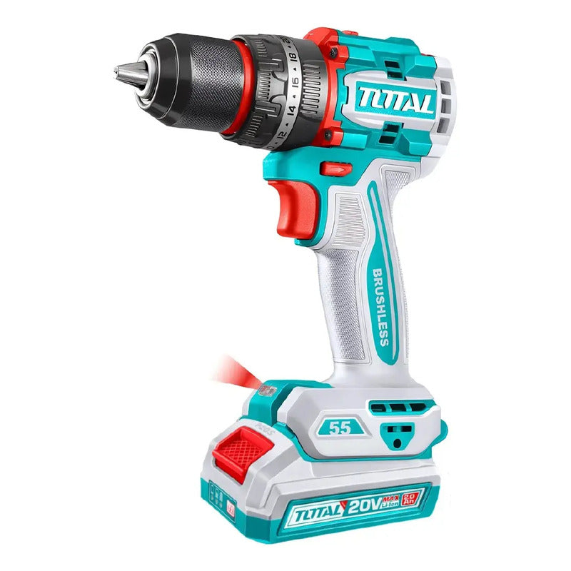 Taladro Percutor Y Atornillador Inalámbrico Total, Industria Turquesa 50 60hz