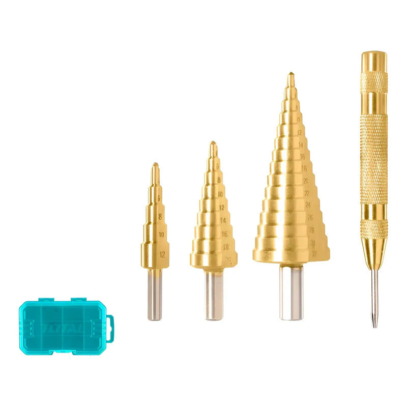 Set Brocas Escalonadas 4-32mm Total Tools Tacsd2041