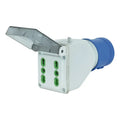 Adaptador Industrial 73101 2x 2p+t 16a 250v Fanton