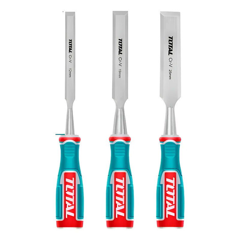 Set Formones Cincel Para Madera 3 Piezas Total