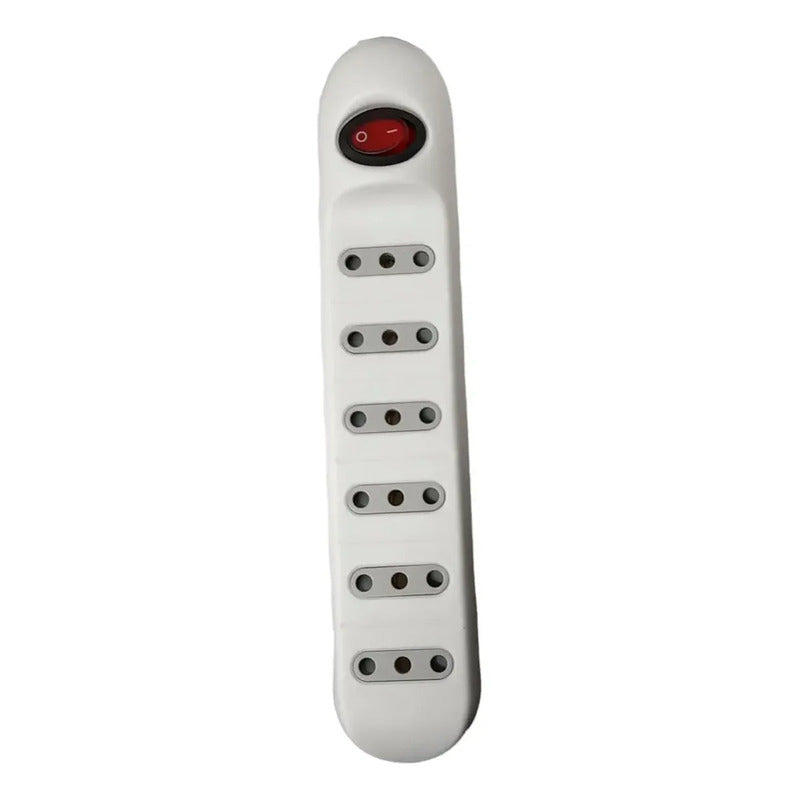 Alargador Zapatilla 6 Tomas 2p+t 10a Blanco 3 Mts Lexo Blanco