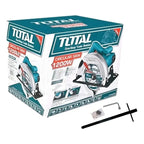 Sierra Circular Total 1200w Industrial Color Turquesa 185mm 5.000rpm Incluye 1 Disco Corte Madera 24 Dientes Ts11218576 50