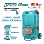 Hidrolavadora Tpwli4006 40v 15l Brushless Industrial + 5 Piezas Total Color Pantone 322c Frecuencia 50 60hz